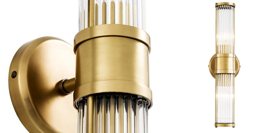 Бра Wall Lamp Claridges Double Brass Бра Wall Lamp Claridges Double Brass - Loft-Concept в Грозном