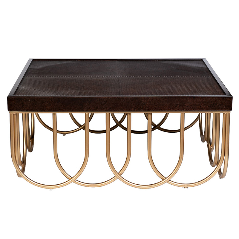Кофейный стол Cassel Coffee Table Дерево Табак Золотой Кофейный стол Cassel Coffee Table Дерево Табак Золотой в Грозном | Loft Concept