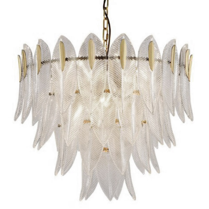 Люстра Textured Glass Petals Chandelier Бронза Белое матовое стекло Люстра Textured Glass Petals Chandelier Бронза Белое матовое стекло в Грозном | Loft Concept