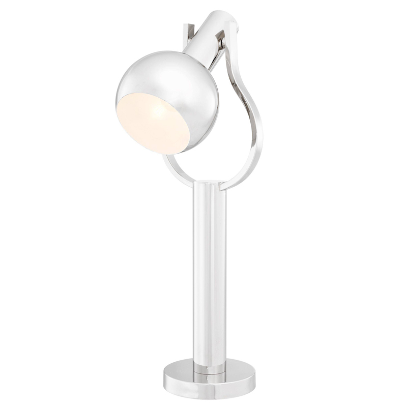 Настольная лампа Eichholtz Table Lamp Jaques Nickel Никель Настольная лампа Eichholtz Table Lamp Jaques Nickel Никель в Грозном | Loft Concept