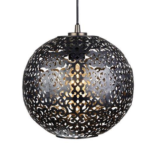 Подвесной светильник Oriental patterns Pendant Black Черный Подвесной светильник Oriental patterns Pendant Black Черный в Грозном | Loft Concept