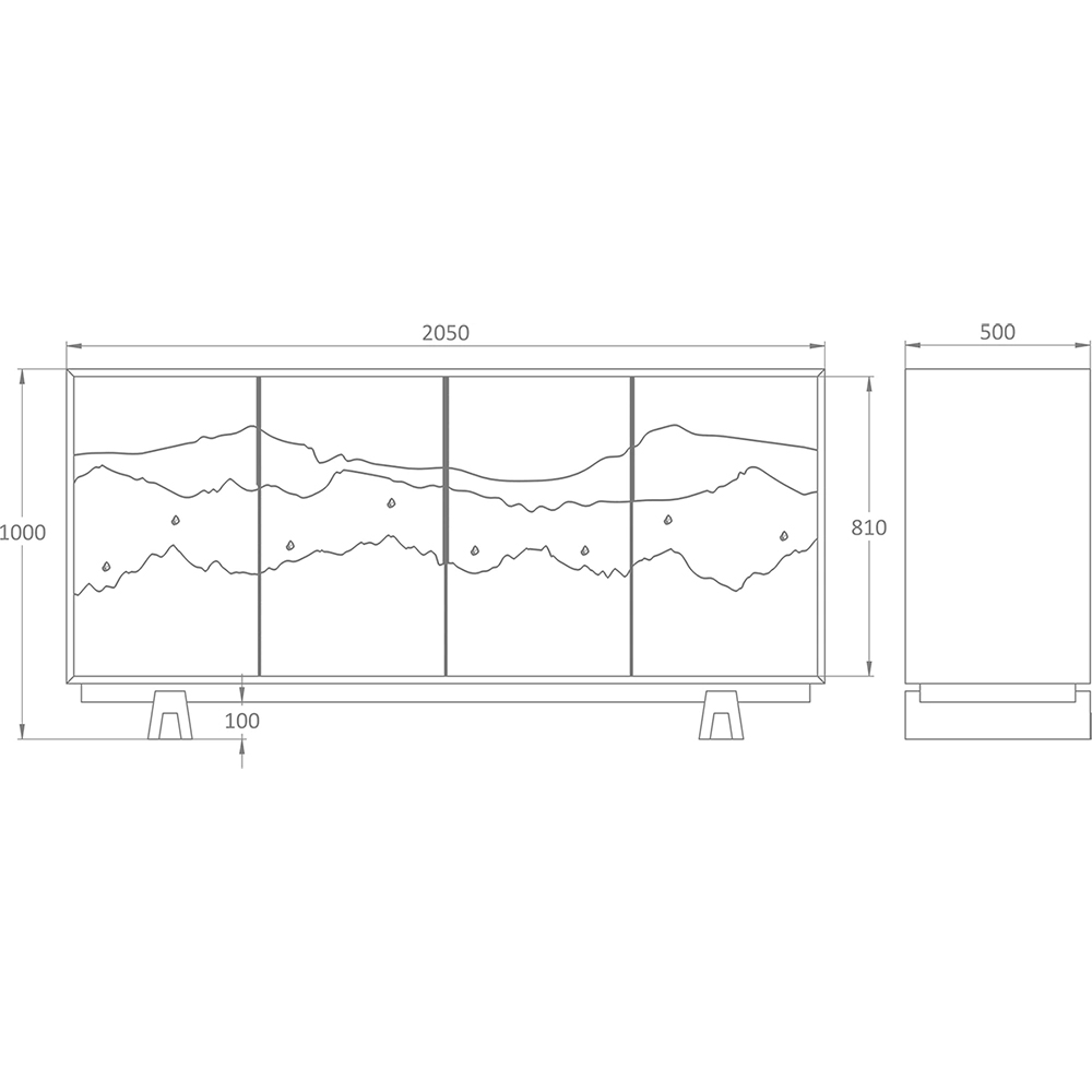 Буфет Okinawa Taupe Large в Грозном