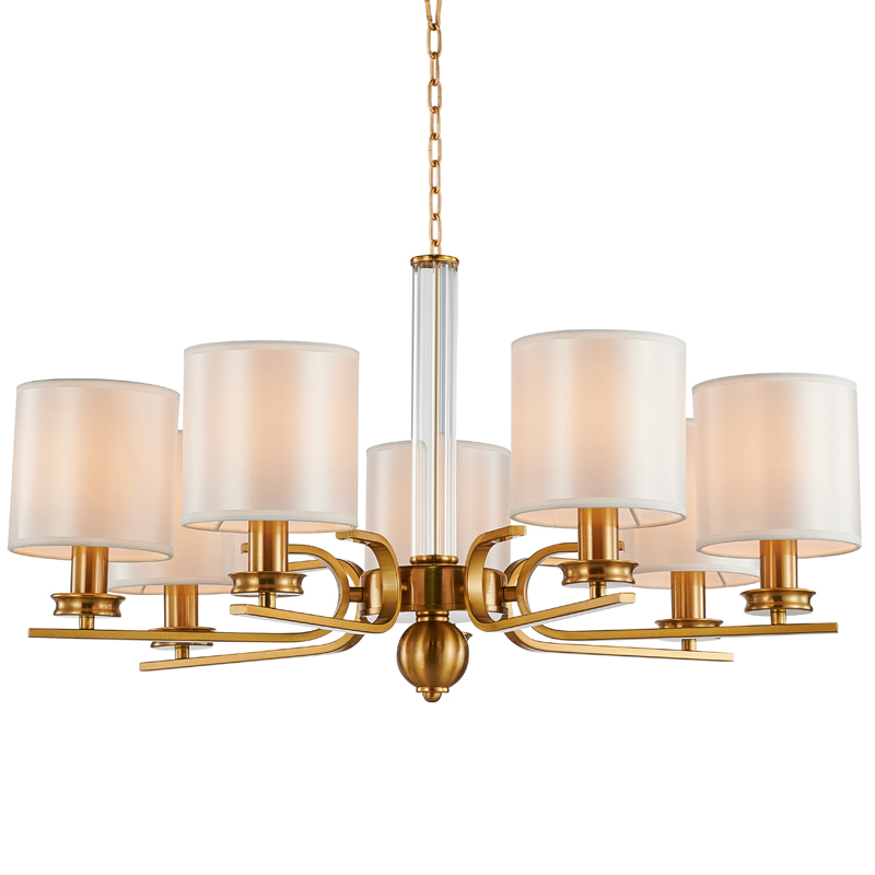 Люстра Armel Chandelier 70 Бронза Прозрачный Белый Люстра Armel Chandelier 70 Бронза Прозрачный Белый в Грозном | Loft Concept