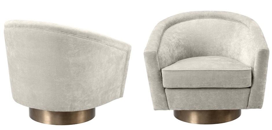 Кресло Eichholtz Swivel Chair Catene Sand Кресло Eichholtz Swivel Chair Catene Sand - Loft-Concept в Грозном