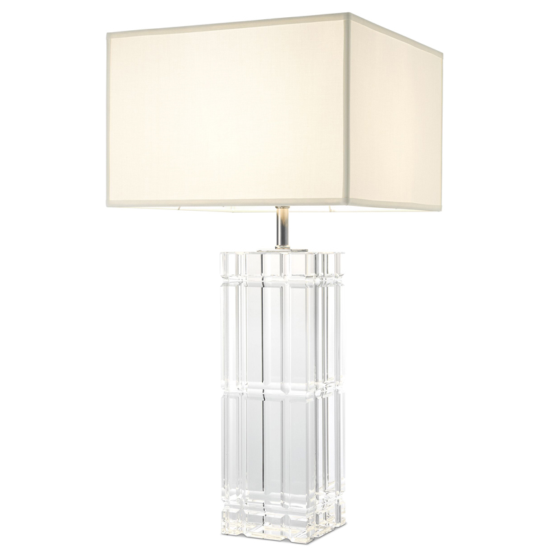 Настольная лампа Eichholtz Table Lamp Universal Прозрачный Белый Никель Настольная лампа Eichholtz Table Lamp Universal Прозрачный Белый Никель в Грозном | Loft Concept