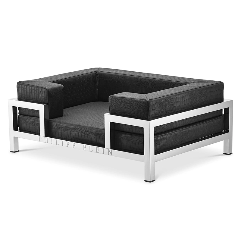 Лежанка для домашних животных Philipp Plein Dogbed High Conic Limited L Черный Серебряный Лежанка для домашних животных Philipp Plein Dogbed High Conic Limited L Черный Серебряный в Грозном | Loft Concept