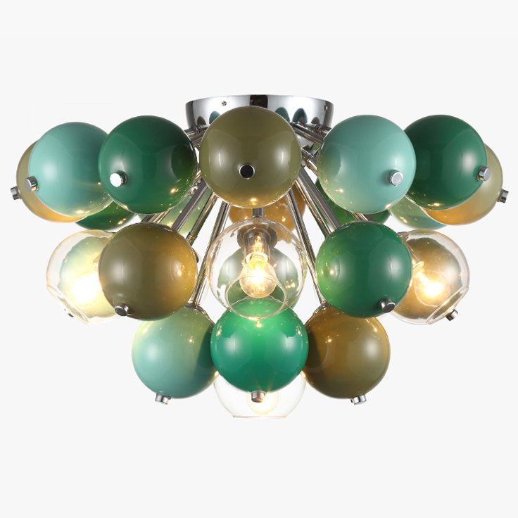 Потолочная люстра Green Ceads Ceiling lamp Зеленый Оливковый Потолочная люстра Green Ceads Ceiling lamp Зеленый Оливковый в Грозном | Loft Concept