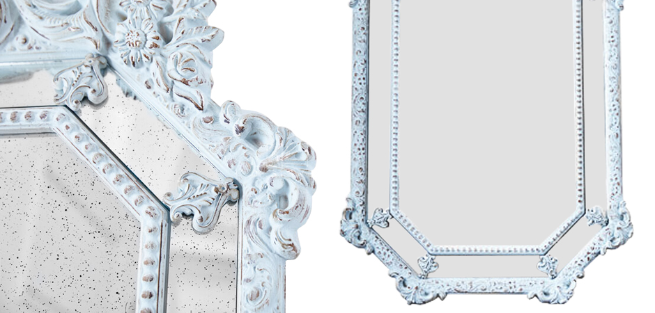 Зеркало Keppel Mirror Pastel Blue Зеркало Keppel Mirror Pastel Blue - Loft-Concept в Грозном