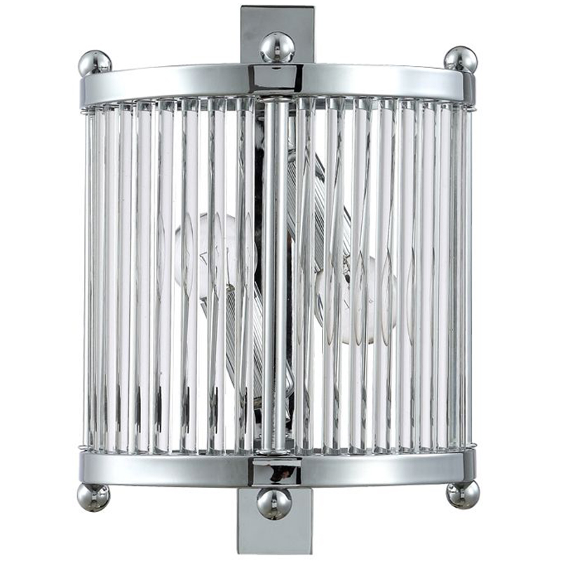 Бра Gorden Chrome Sconce Хром Прозрачный Бра Gorden Chrome Sconce Хром Прозрачный в Грозном | Loft Concept
