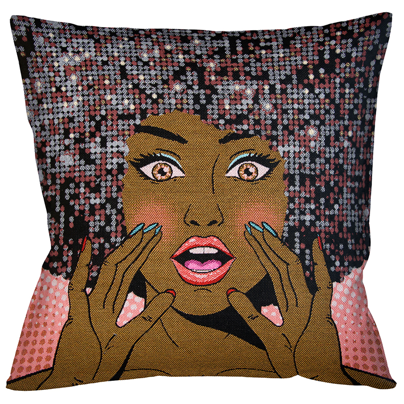 Декоративная подушка Disco Girl Мульти в Грозном | Loft Concept 