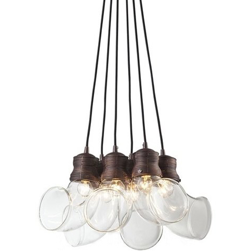 Светильник Glass Horn Pendant 6 Коричневый Светильник Glass Horn Pendant 6 Коричневый в Грозном | Loft Concept