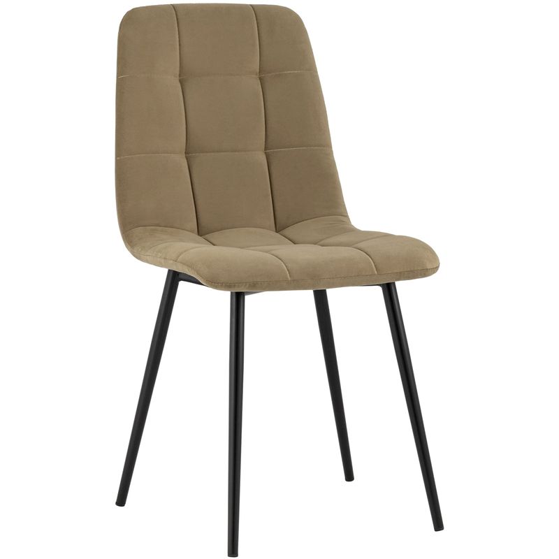Стул NANCY S-2 Chair Коричневый Велюр Коричневый Черный Стул NANCY S-2 Chair Коричневый Велюр Коричневый Черный в Грозном | Loft Concept
