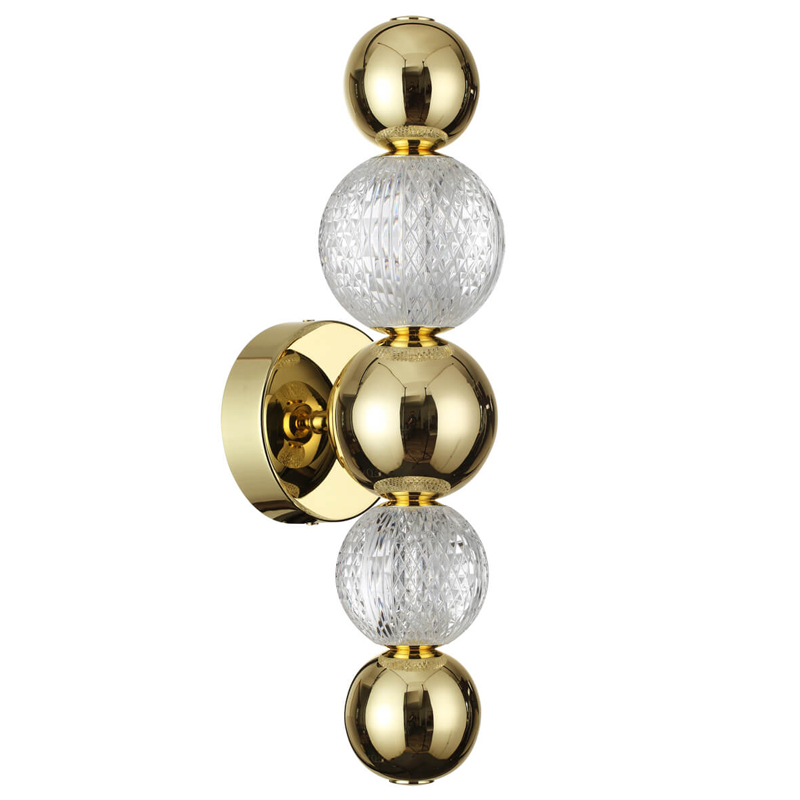 Светодиодное бра Crystal Globule Золото Золотой Прозрачный Светодиодное бра Crystal Globule Золото Золотой Прозрачный в Грозном | Loft Concept