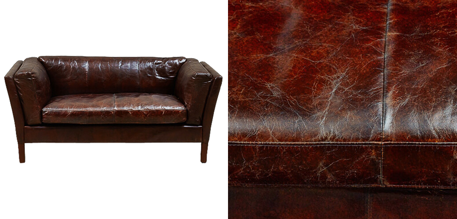 Диван SORENSEN Sofa Brown leather double - фото №1