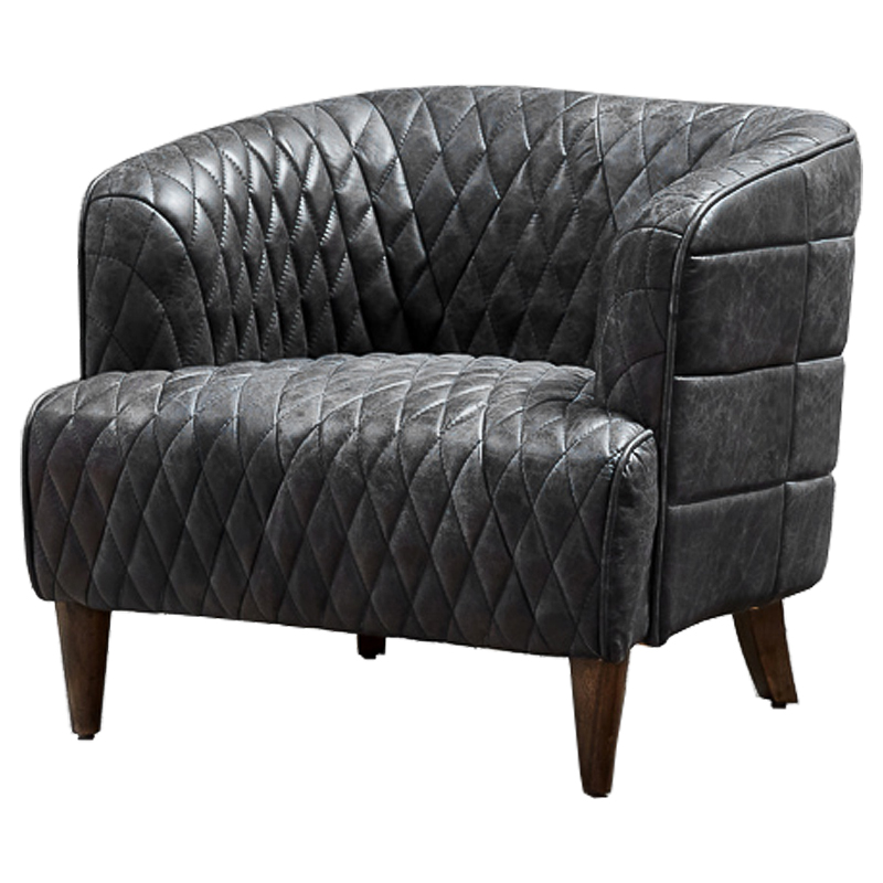 Кресло Philadelphia Armchair Graphite Графит Коричневый Кресло Philadelphia Armchair Graphite Графит Коричневый в Грозном | Loft Concept