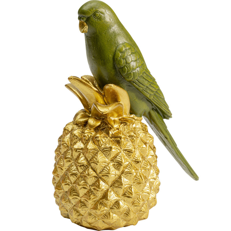 Статуэтка Green Parrot on a Pineapple Зеленый Золотой Статуэтка Green Parrot on a Pineapple Зеленый Золотой в Грозном | Loft Concept