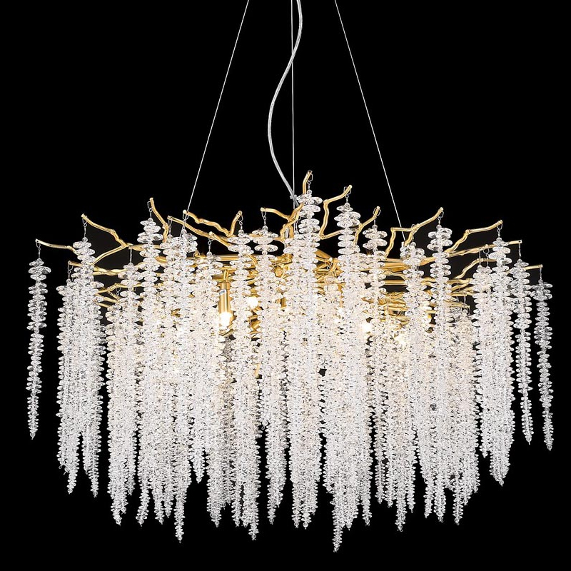 Люстра Diana Rain Gold Золотой Люстра Diana Rain Gold Золотой в Грозном | Loft Concept
