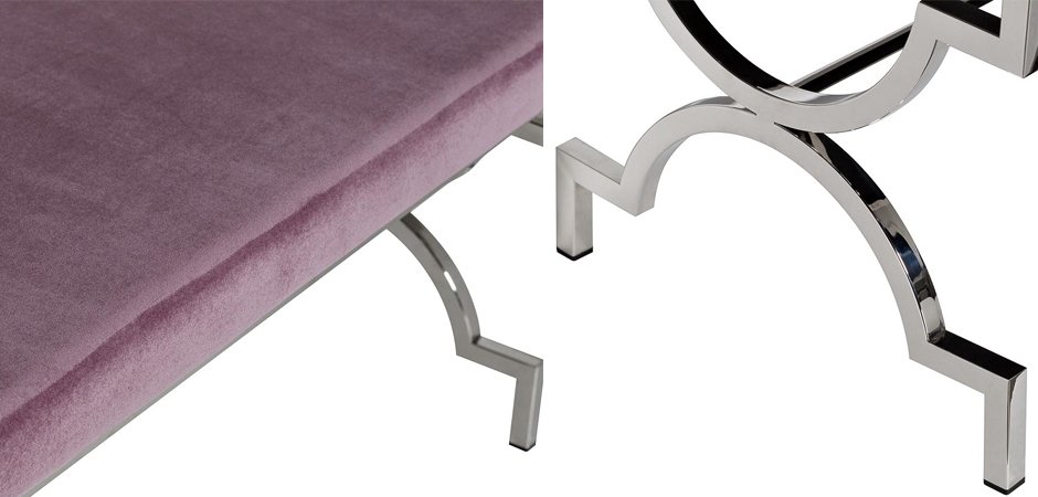 Банкетка Neoclassic Ornament Silver Банкетка Neoclassic Ornament Silver - Loft-Concept в Грозном