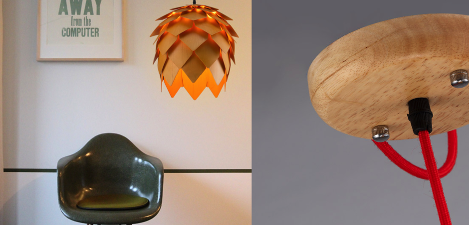 Подвесной светильник Crimea Pine Cone natural wood Подвесной светильник Crimea Pine Cone natural wood - Loft-Concept в Грозном