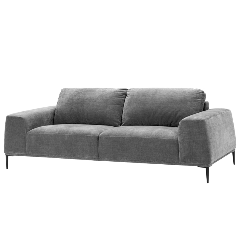 Диван Eichholtz Sofa Montado grey Серый Черный Диван Eichholtz Sofa Montado grey Серый Черный в Грозном | Loft Concept