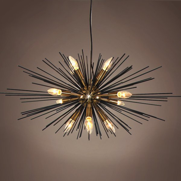 Люстра Astra Chandelier Sputnik Gold & Black Люстра Astra Chandelier Sputnik Gold & Black в Грозном | Loft Concept