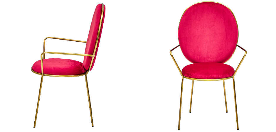Стул с подлокотниками STAY Chair Fuchsia Стул с подлокотниками STAY Chair Fuchsia - Loft-Concept в Грозном