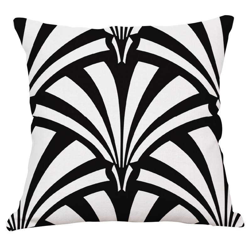 Декоративная подушка Black and White Pattern #2 Черно-белый Декоративная подушка Black and White Pattern #2 Черно-белый в Грозном | Loft Concept