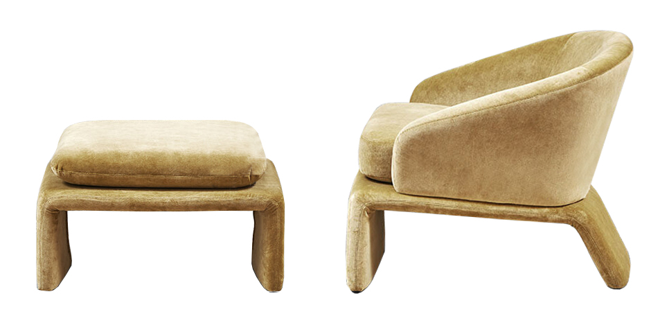 Кресло и пуф Connor Armchair Кресло и пуф Connor Armchair - Loft-Concept в Грозном