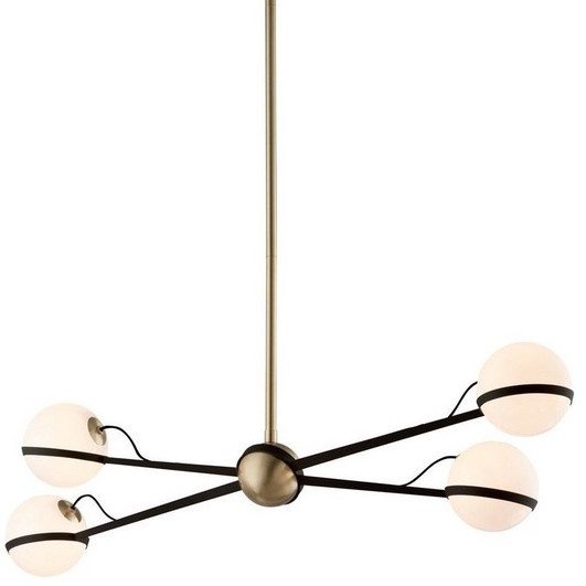 Люстра Troy Lighting Ace Linear Pendant Коричневый Молочный Люстра Troy Lighting Ace Linear Pendant Коричневый Молочный в Грозном | Loft Concept