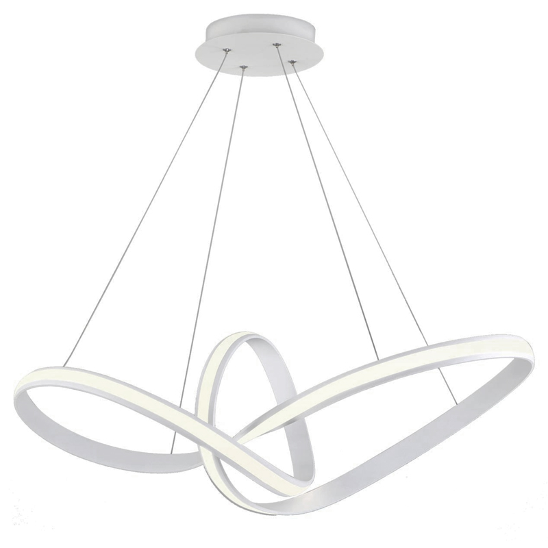 Люстра Mobius Strip White Chandelier Белый Люстра Mobius Strip White Chandelier Белый в Грозном | Loft Concept