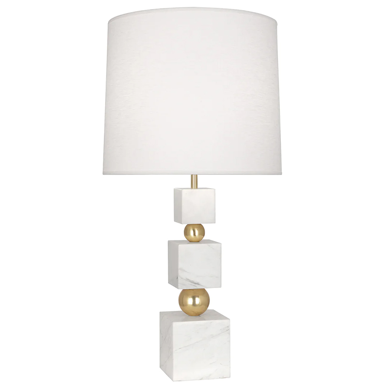 Настольная лампа Totem Table Lamp in White Marble Белый Белый Мрамор Bianco Глянцевое золото Настольная лампа Totem Table Lamp in White Marble Белый Белый Мрамор Bianco Глянцевое золото в Грозном | Loft Concept