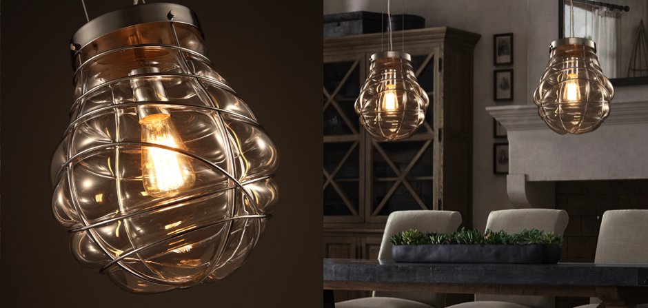 Подвесной светильник Steampunk Glass Shape Подвесной светильник Steampunk Glass Shape - Loft-Concept в Грозном