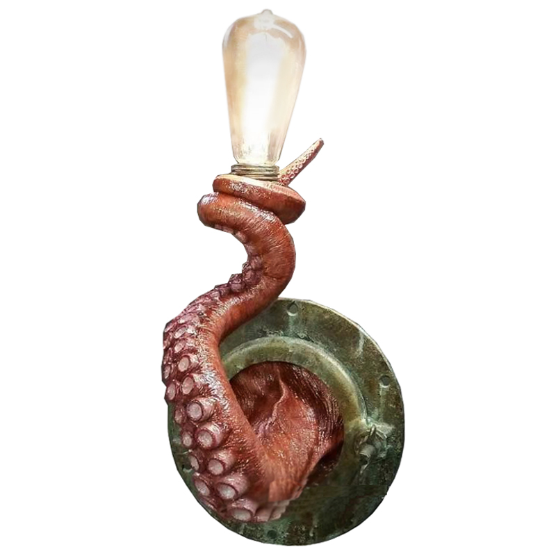 Бра Красный Осьминог Wall Lamp Red Octopus Красный Зеленый Бра Красный Осьминог Wall Lamp Red Octopus Красный Зеленый в Грозном | Loft Concept