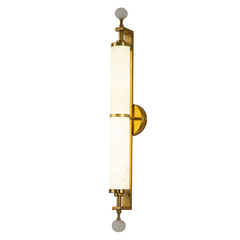 Бра Chantel Marble Wall Lamp M Латунь Белый Бра Chantel Marble Wall Lamp M Латунь Белый в Грозном | Loft Concept