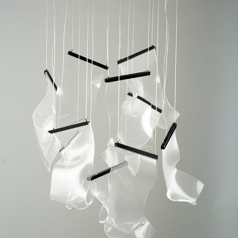 Люстра Gweilo 10 Chandelier Прозрачный Черный Люстра Gweilo 10 Chandelier Прозрачный Черный в Грозном | Loft Concept