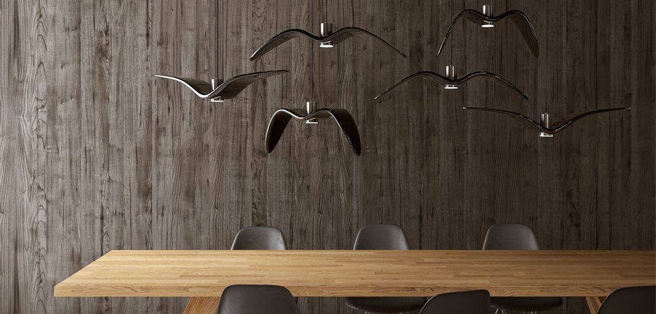 Подвесной светильник Brokis Night Birds black Подвесной светильник Brokis Night Birds black - Loft-Concept в Грозном