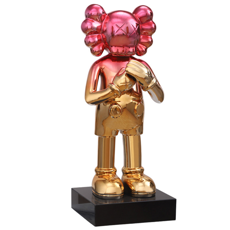 Статуэтка KAWS Gradient Gold Red on stand Золотой Красный Статуэтка KAWS Gradient Gold Red on stand Золотой Красный в Грозном | Loft Concept