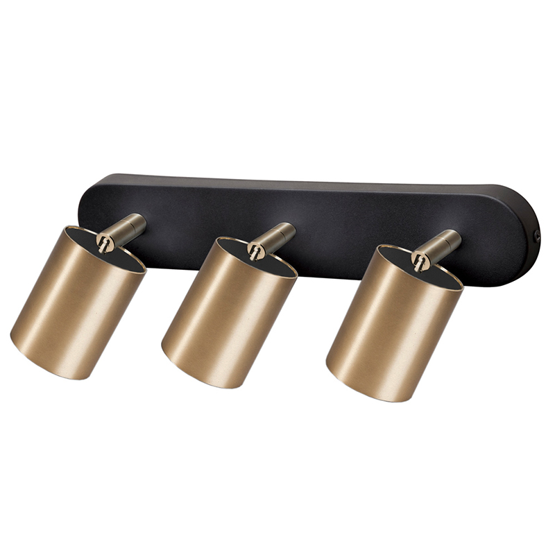 Бра Celis Spot Wall Lamp Trio brass Черный Латунь Бра Celis Spot Wall Lamp Trio brass Черный Латунь в Грозном | Loft Concept