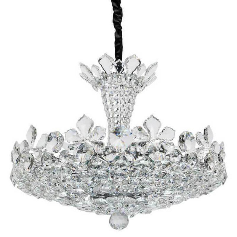 Люстра Griselda Crystal Chandelier 62 Хром Прозрачный Люстра Griselda Crystal Chandelier 62 Хром Прозрачный в Грозном | Loft Concept