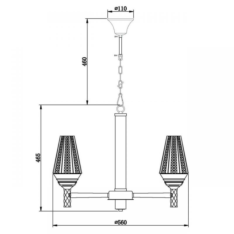 Люстра Ribbed Chandelier Люстра Ribbed Chandelier в Грозном