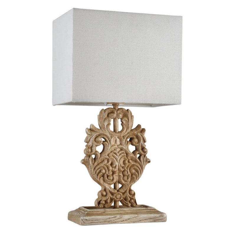 Настольная лампа Agueta Light Table Lamp Белый Бежевый Настольная лампа Agueta Light Table Lamp Белый Бежевый в Грозном | Loft Concept