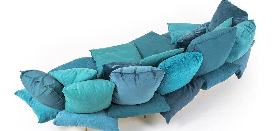 Диван Seletti Sofa Comfy Turquoise - фото №1