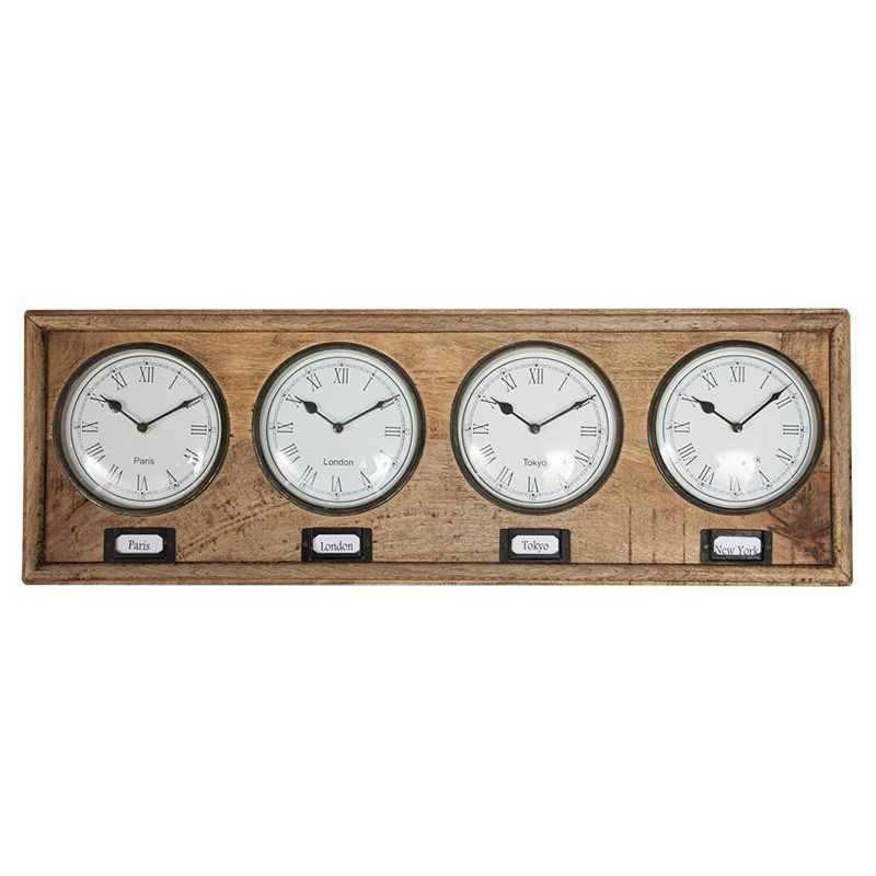 Часы Watch with Four Dials mango tree Древесина Часы Watch with Four Dials mango tree Древесина в Грозном | Loft Concept