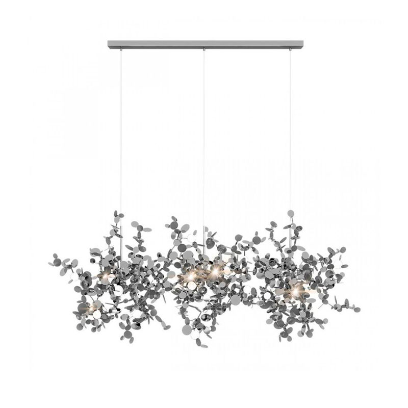 Люстра Terzani Argent Suspension Linear Silver длина 85 см Серебряный Люстра Terzani Argent Suspension Linear Silver длина 85 см Серебряный в Грозном | Loft Concept