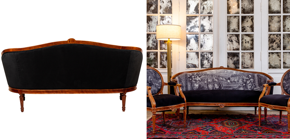 Диван Black and White Versailles Sofa - фото №1