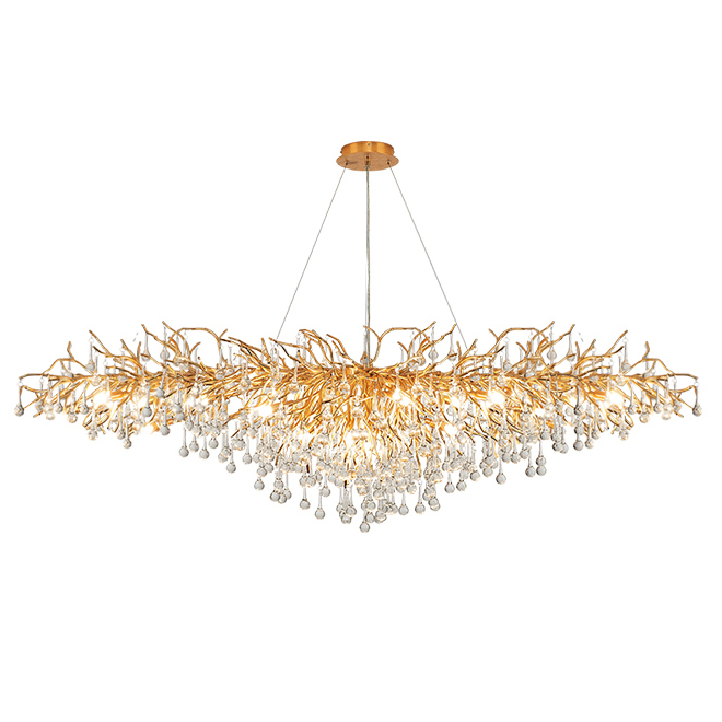 Люстра Droplet Chandelier oval L Золотой Прозрачное Стекло Люстра Droplet Chandelier oval L Золотой Прозрачное Стекло в Грозном | Loft Concept