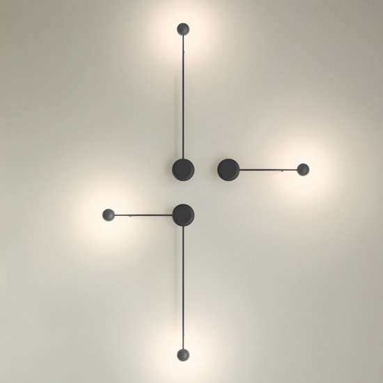 Бра Pin Wall Light black Белый в Грозном | Loft Concept 