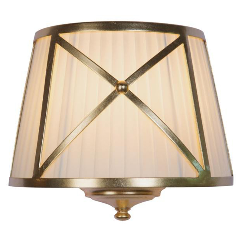 Бра Provence Lampshade Light Gold Wall Lamp Бежевый Золотой Бра Provence Lampshade Light Gold Wall Lamp Бежевый Золотой в Грозном | Loft Concept