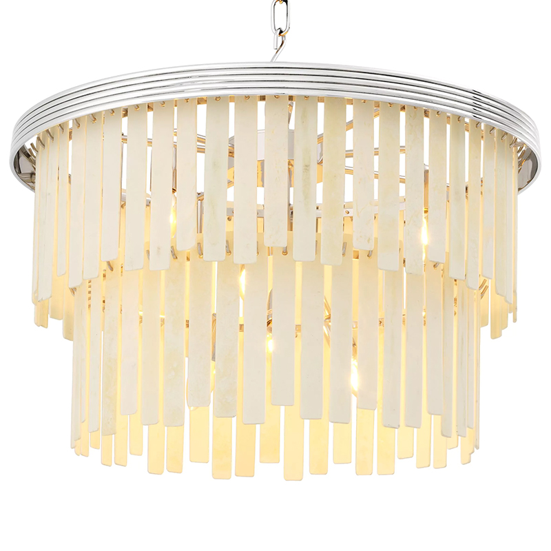 Люстра Eichholtz Chandelier Arizona S Nickel ivory ( слоновая кость ) Никель Люстра Eichholtz Chandelier Arizona S Nickel ivory ( слоновая кость ) Никель в Грозном | Loft Concept
