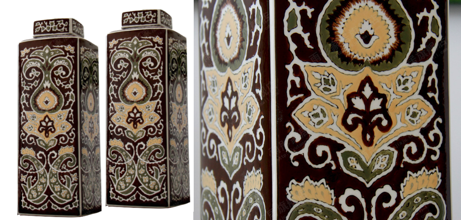 Ваза Brown ornament Ваза Brown ornament - Loft-Concept в Грозном